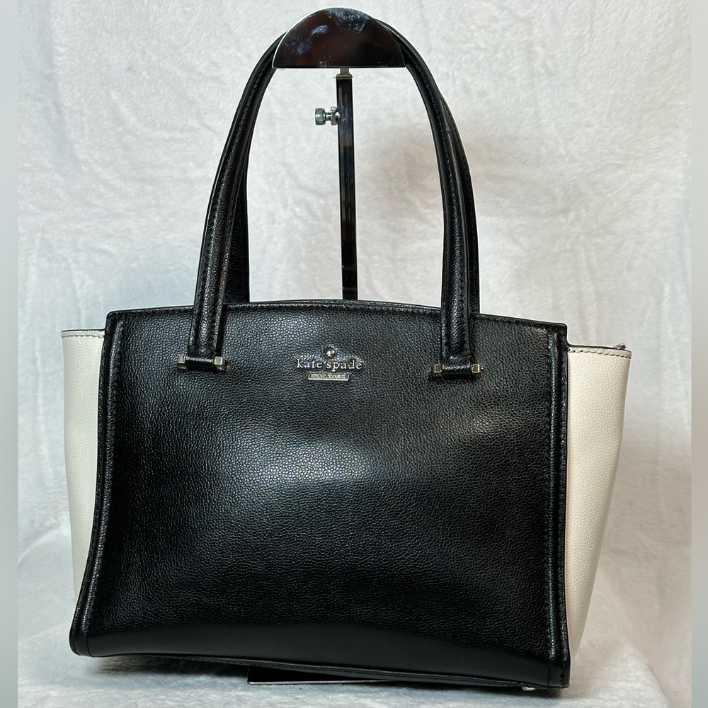 🩷Kate Spade Black and Cream Satchel - Picture 1 of 6